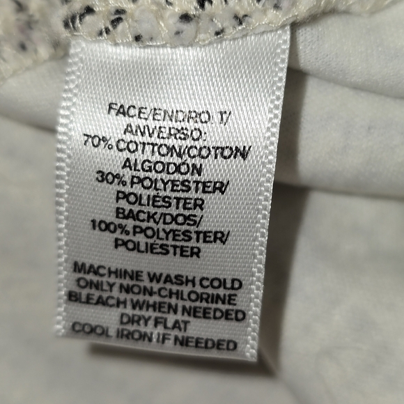 LOFT Tweed Skirt | Size 4P | Black & White Petite Workwear - Picture 4 of 5